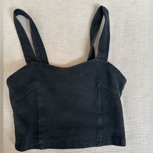 Brandy Melville Charcoal Crop Top